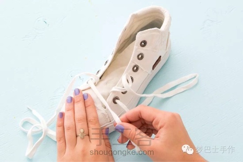 刺绣新玩法，让小白鞋更美的魔法（2） 第2步