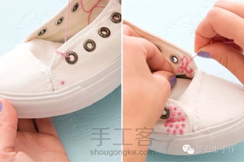 刺绣新玩法，让小白鞋更美的魔法（2） 第5步