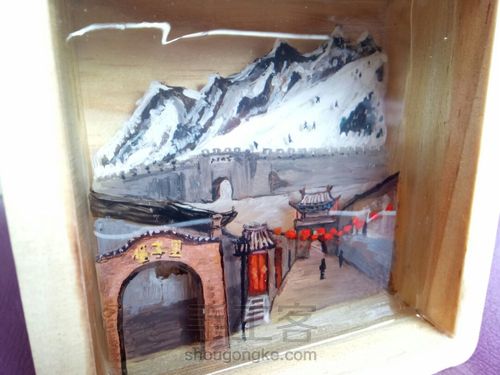 树脂画我的家乡“冰封塞外” 第20步