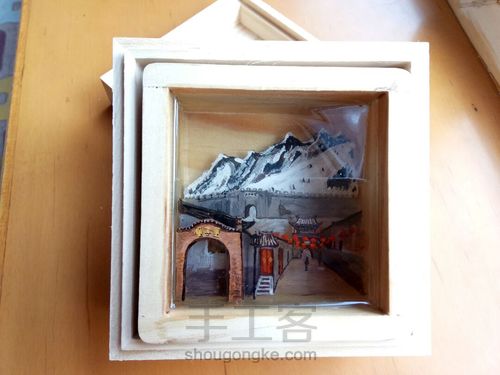 树脂画我的家乡“冰封塞外” 第21步