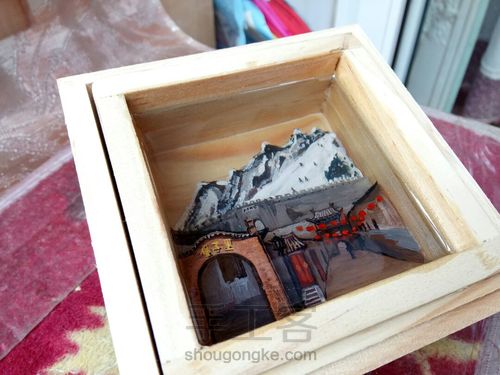 树脂画我的家乡“冰封塞外” 第23步