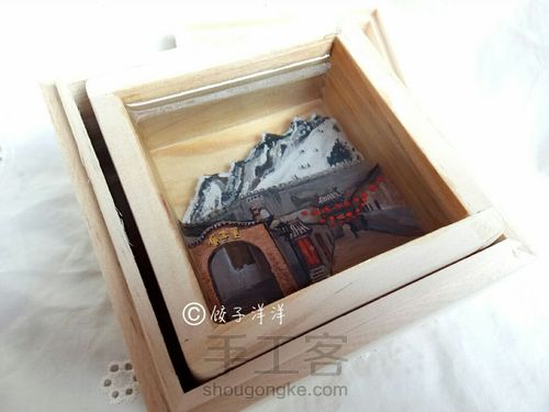 树脂画我的家乡“冰封塞外” 第25步