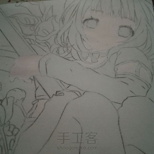 女生上色 第2步