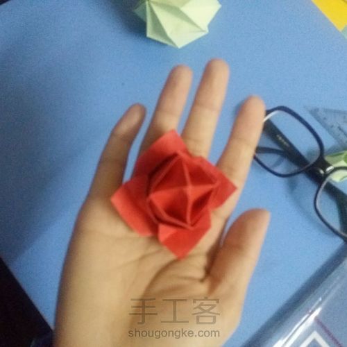 玫瑰花折纸 第20步