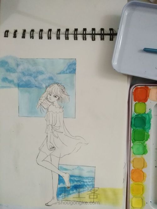 手绘妹纸一枚 第6步