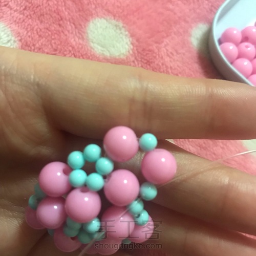 串珠水滴 第6步