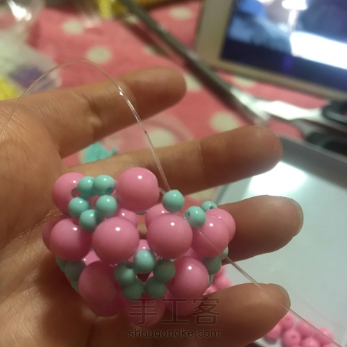 串珠水滴 第13步