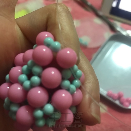 串珠水滴 第23步