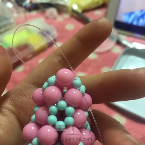 串珠水滴 第28步