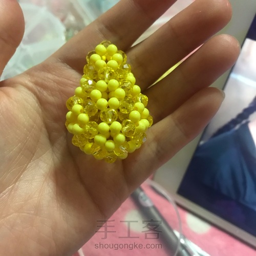 串珠水滴 第35步