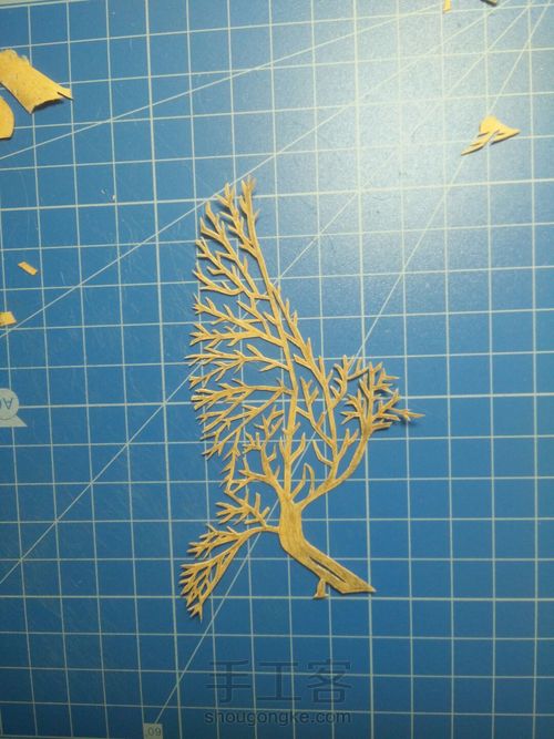 树与鸟(书签) 第6步