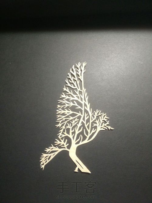 树与鸟(书签) 第7步