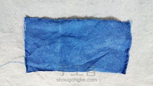 莫白--蓝染布手缝香包 第1步