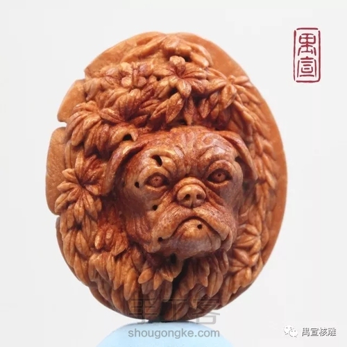 《追蝶》桃核雕刻 第2步