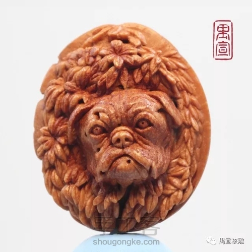 《追蝶》桃核雕刻 第5步