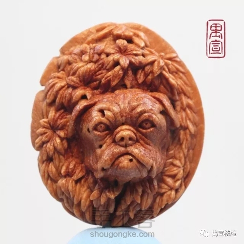 《追蝶》桃核雕刻 第11步