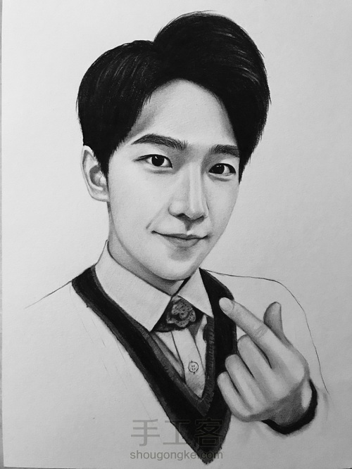 杨洋手绘素描 第9步