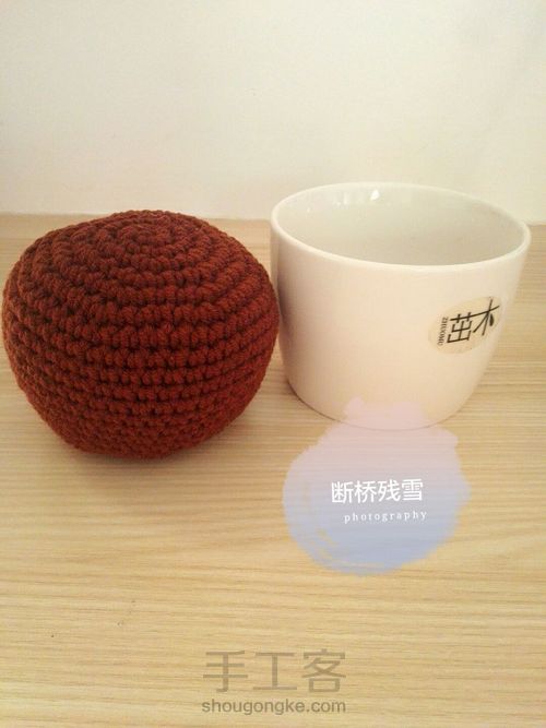 电视剧《微微一笑很倾城》同款钩针仙人球小盆栽 第11步