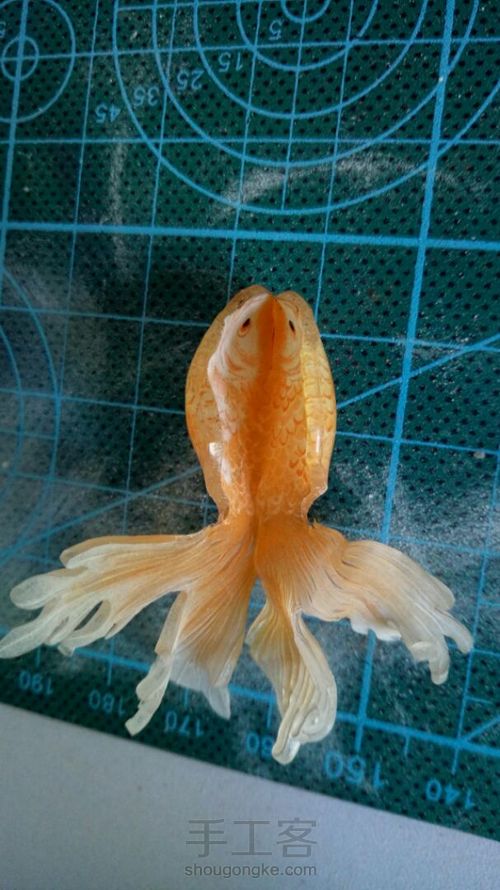 立体热缩金鱼 第11步