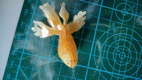 立体热缩金鱼 第12步