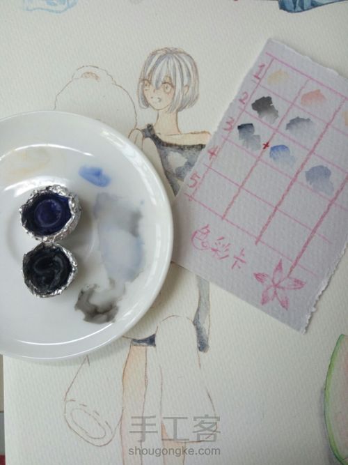 抱着泰迪的姑娘 第8步