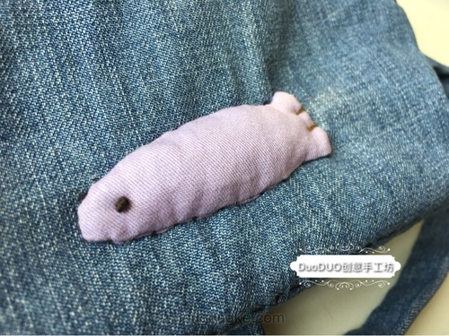 旧物改造 牛仔猫猫零钱包 第21步