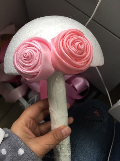 2-粉色系新娘手捧花 第27步