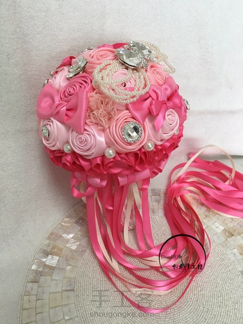 2-粉色系新娘手捧花 第54步