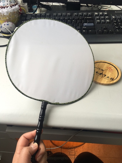 3-团扇中式婚礼新娘手捧花 第2步