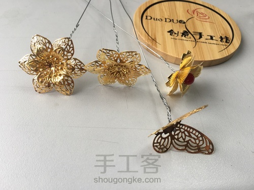 3-团扇中式婚礼新娘手捧花 第22步