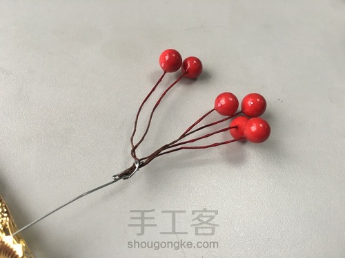 3-团扇中式婚礼新娘手捧花 第23步