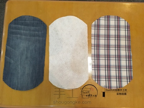 旧物改造 牛仔贝壳包 第2步