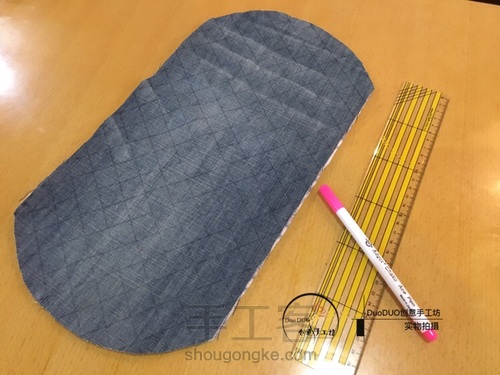 旧物改造 牛仔贝壳包 第4步