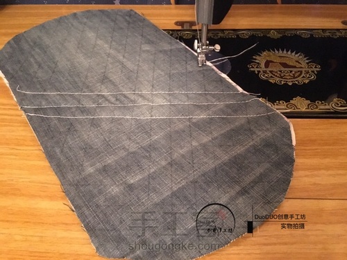 旧物改造 牛仔贝壳包 第6步