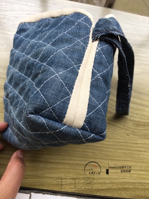 旧物改造 牛仔贝壳包 第18步
