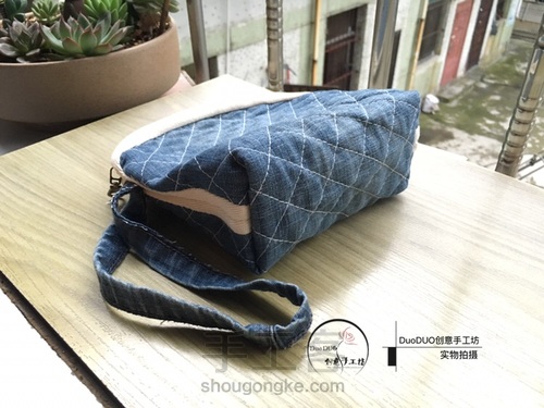 旧物改造 牛仔贝壳包 第23步