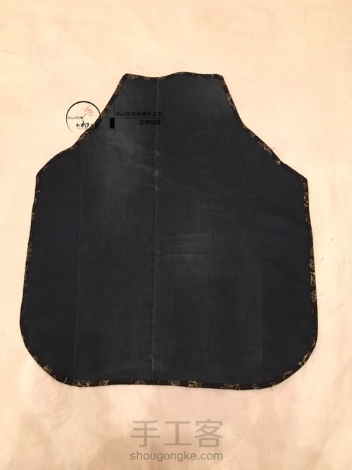 旧物改造 牛仔围裙 第5步