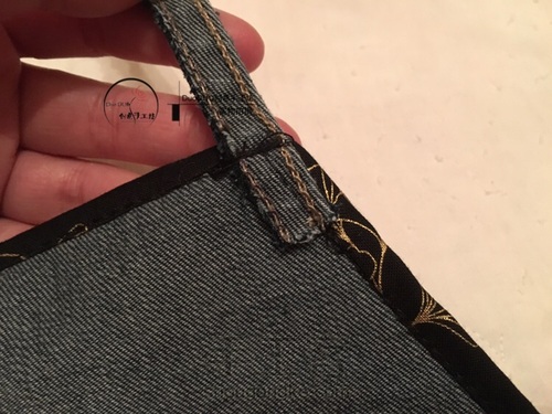 旧物改造 牛仔围裙 第9步