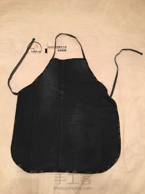 旧物改造 牛仔围裙 第10步