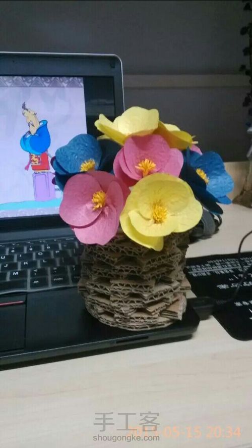 三色堇,分享喜欢 第1步