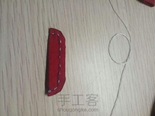 六分娃衣——红色旗袍 第7步