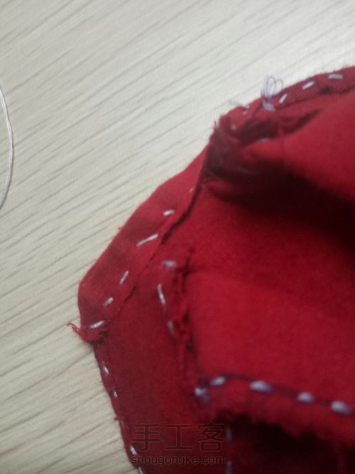六分娃衣——红色旗袍 第9步