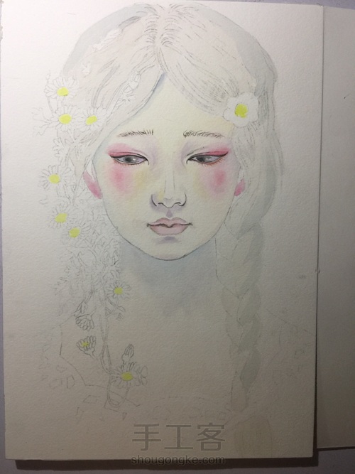 一个有着淡淡忧桑的女子 第2步
