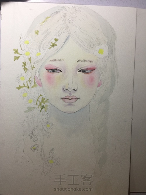 一个有着淡淡忧桑的女子 第3步
