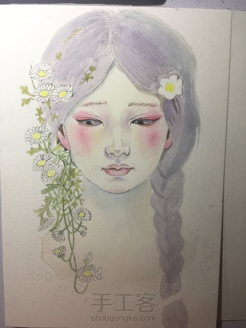 一个有着淡淡忧桑的女子 第6步