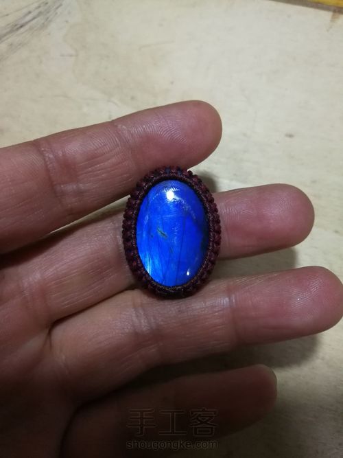 拉长石手镯 第1步