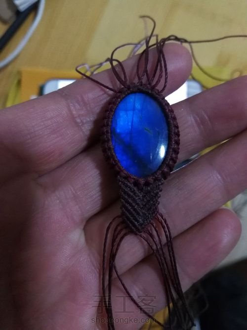 拉长石手镯 第3步