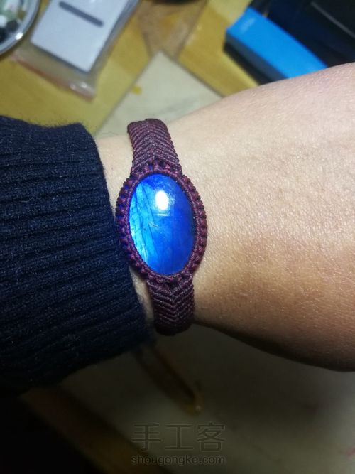 拉长石手镯 第7步