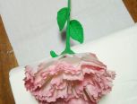 家里没皱纹纸也可以动手做母亲节的专属花-康乃馨!有纸巾和水彩笔就行了