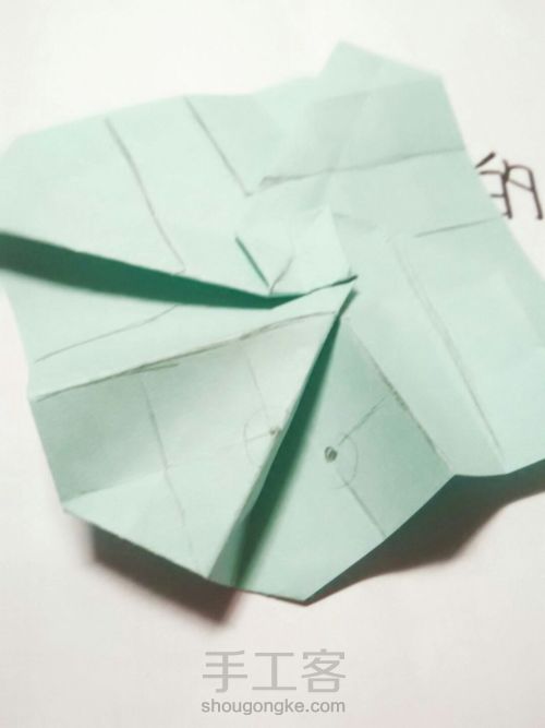 超详细的川崎玫瑰折纸教程（下） 第10步